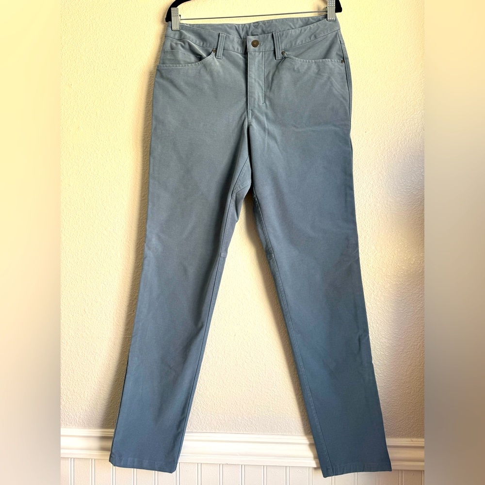 Lululemon ABC Men’s Chino Pants 31x31 Blue Performance Tapered Stretch Outdoor